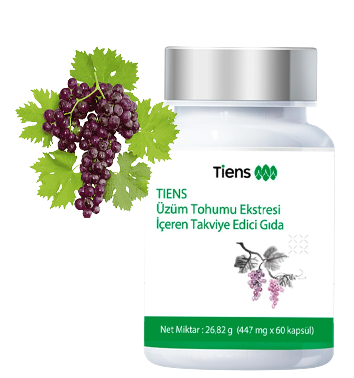 Tiens Üzüm Tohumu Ekstresi İçeren Takviye Edici Gıda