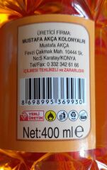 MUSTAFA AKCA  COSMETIC 60 DERECE LİMON KOLONYASI