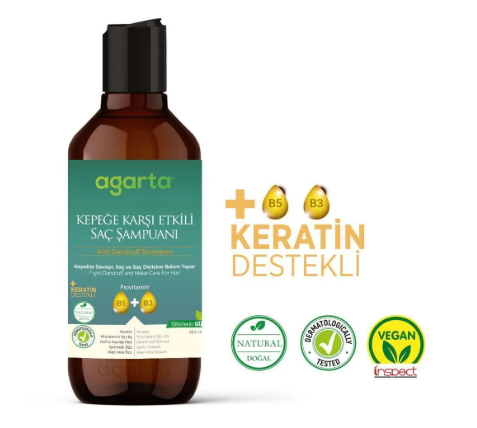 Agarta Doğal Kepek Karşıtı Saç Bakım Şampuanı 400 ml