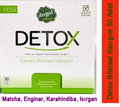 Doğal Adres Detox Bitkisel Karışım 30 Adet Şase