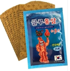Korean Glu Red Ginseng Medikal Transtermal Tts Bant 25 Adet