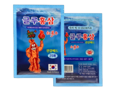 Korean Glu Red Ginseng Medikal Transtermal Tts Bant 25 Adet