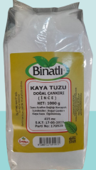 Binatlı Öğütülmüş Doğal Çankırı Kaya tuzu 1000 gr