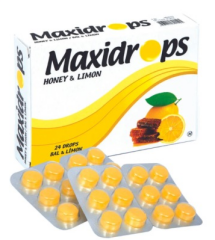 MAXİDROPS LİMON - ZENCEFİL - C VİTAMİNİ İÇEREN 24 Pastil TTAKVİYE EDİCİ GIDA    62 gr (24 Adet )