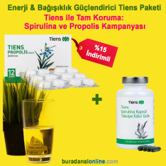 Enerji & Bağışıklık Güçlendirici Tiens Paketi:  Spirulina ve Propolis Kampanyası