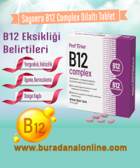 Prof Türker B12 Complex Dilaltı Tablet Takviye Edici Gıda