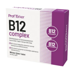 Sayvera Prof Türker B12 Complex Dilaltı Tablet Takviye Edici Gıda