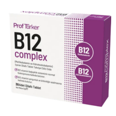 Sayvera Prof Türker B12 Complex Dilaltı Tablet - B12 Takviye Edici Gıda
