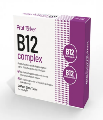 Sayvera Prof Türker B12 Complex Dilaltı Tablet Takviye Edici Gıda