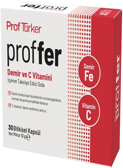 Sayvera Prof Türker Proffer Demir ve C Vitamini İçeren Takviye Edici Gıda