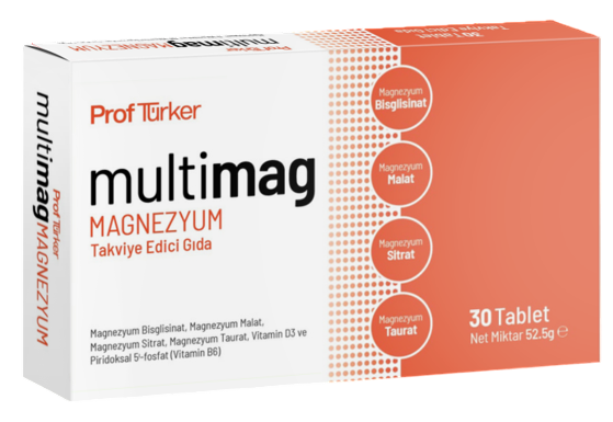Sayvera Prof Türker Multimag Magnezyum Takviye Edici Gıda