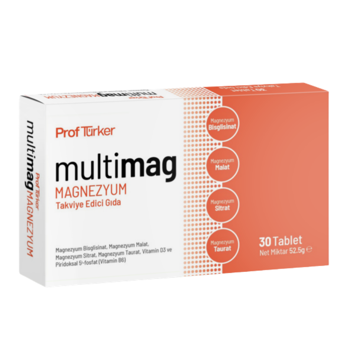 Sayvera Prof Türker Multimag Magnezyum Takviye Edici Gıda