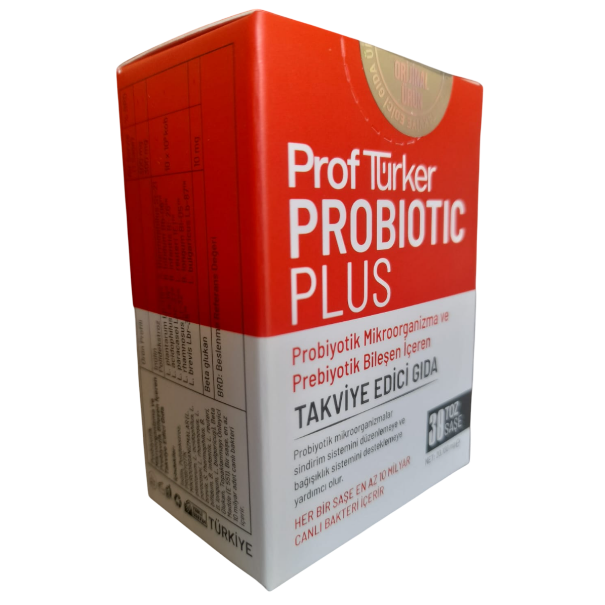 Sayvera Prof Türker Probiotic Plus Takviye Edici Gıda 30 Toz Saşe