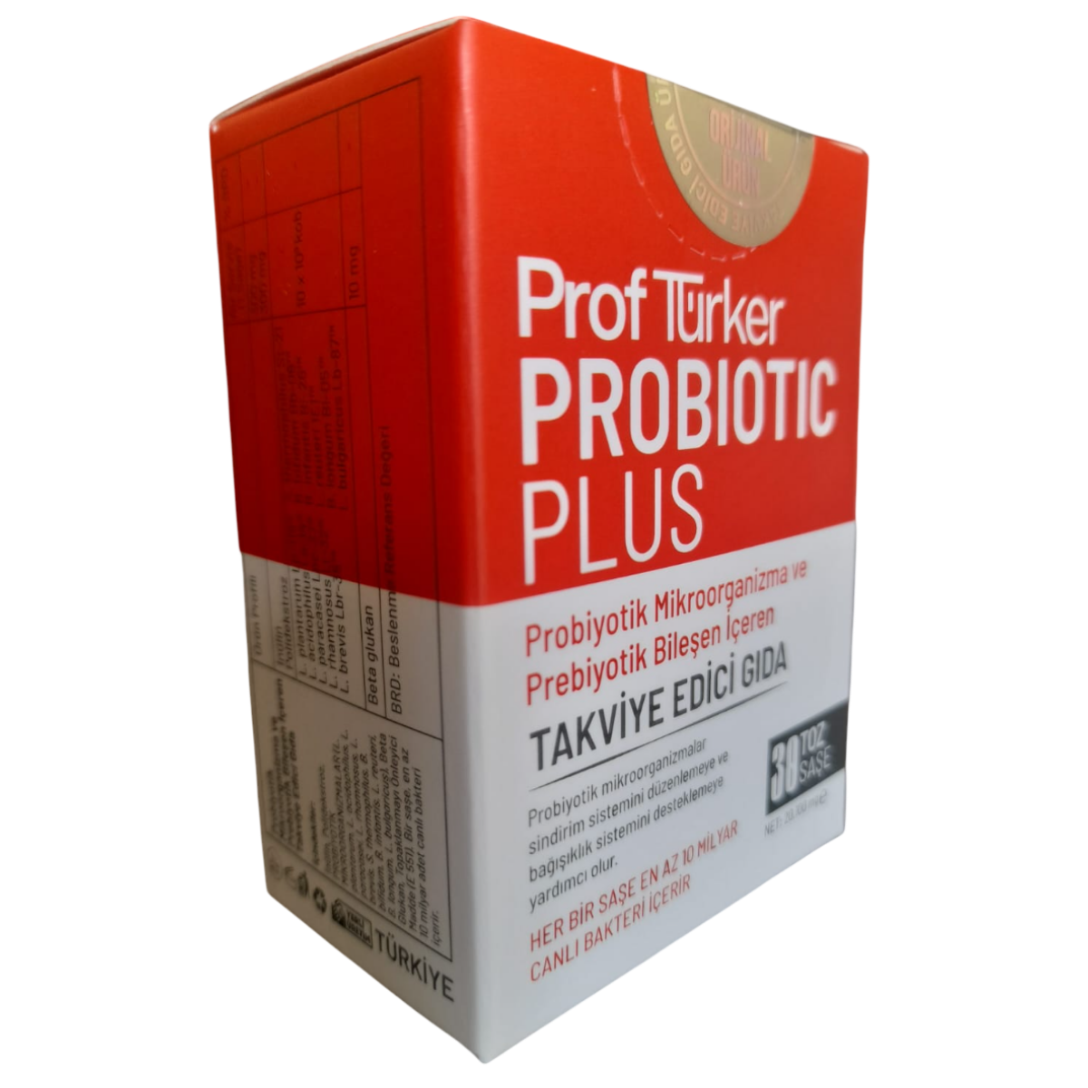 Sayvera Prof Türker Probiotic Plus Takviye Edici Gıda 30 Toz Saşe