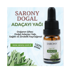 Sarony %100 Doğal Bitkisel Adaçayı Yağı 10ml